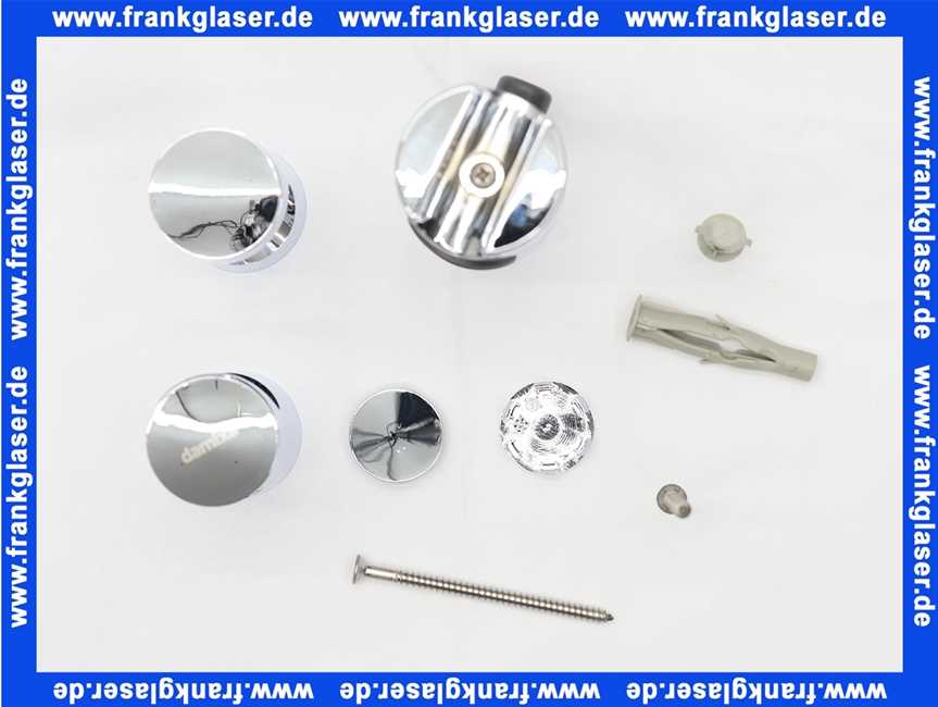 Damixa Rutscher Brausehalter und Montageset zu Brausestange 23911.00 verchromt