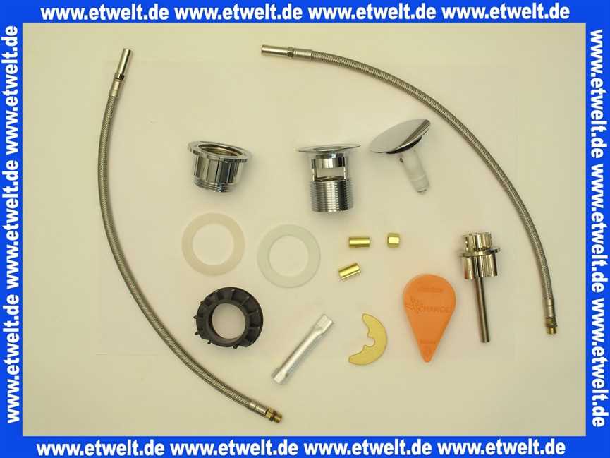 48221.00 Damixa ACCESSOIRE X-Change Montagesatz, Waschtischarmaturen. Hinweis: Inkl. Anschlussschläuche 450 mm, Chrom.