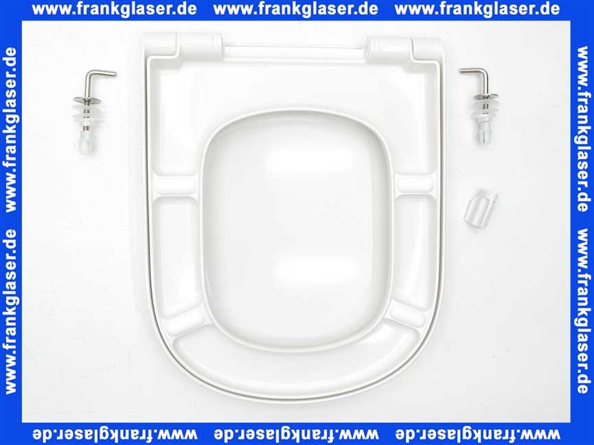 526472 Derby Wc-Sitz Derby Style mit Deckel Scharniere Edelstahl weiß
