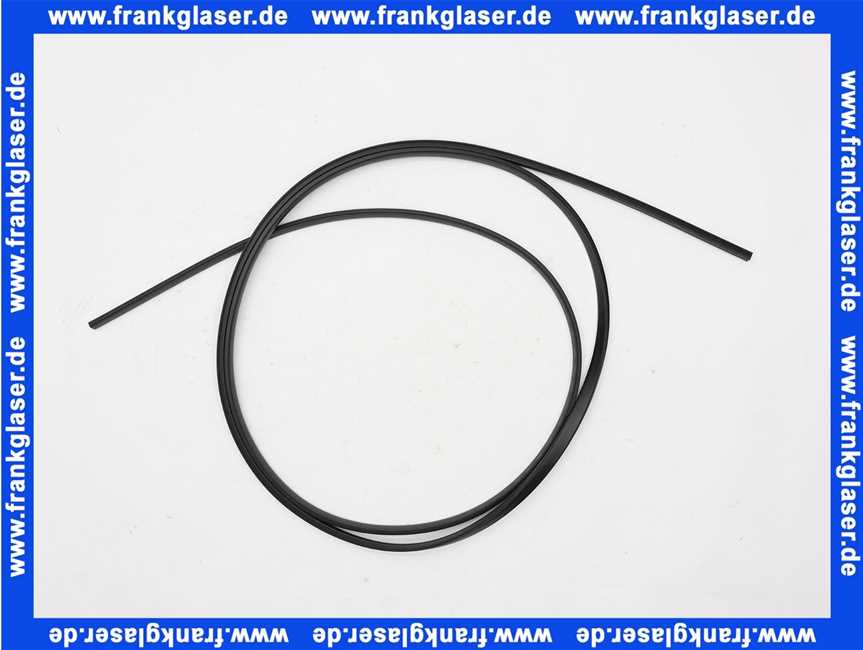 GUML016 DerbyTop Dichtung Magnet Magnetleiste zu Duschabtrennung zu GR2P 1950mm lang Schwarz