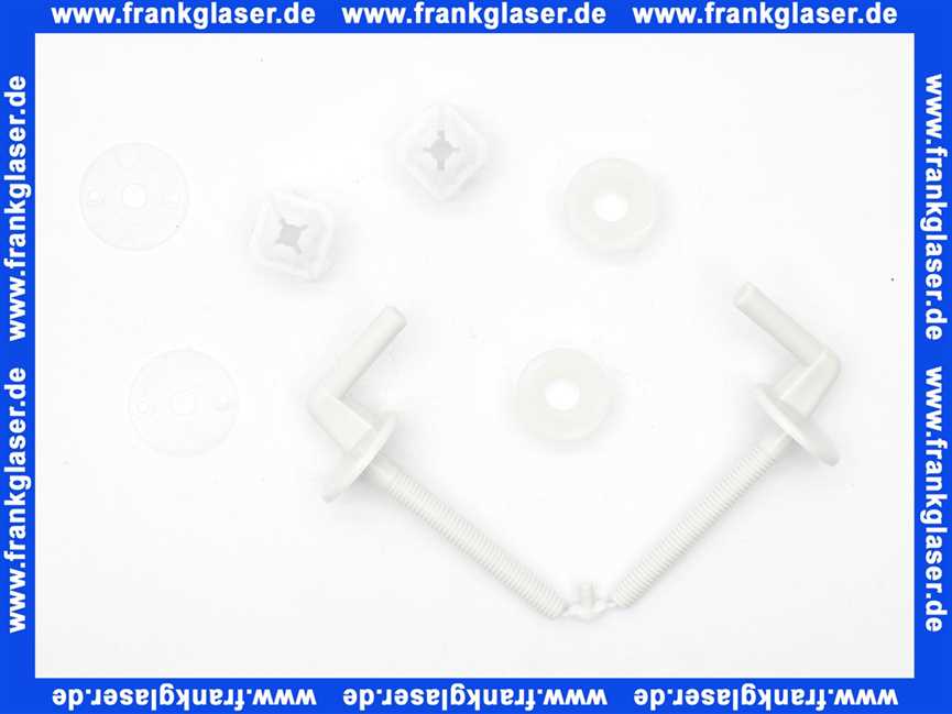 YMWB92300 Kunststoff-Bügelscharnier m.Quick- Schnellbef.-mutter f.WC-Sitz derby/DgG