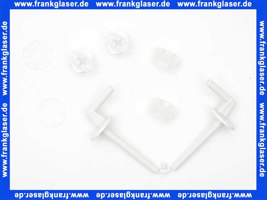 YMWB92300 Kunststoff-Bügelscharnier m.Quick- Schnellbef.-mutter f.WC-Sitz derby/DgG