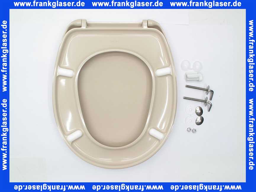 09B201B0302Y Diana WC-SITZ mit Deckel und Edelstahlscharnieren in Bahamabeige