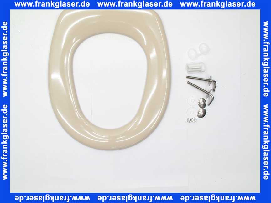 09B201B0302Y Diana WC-SITZ mit Deckel und Edelstahlscharnieren in Bahamabeige