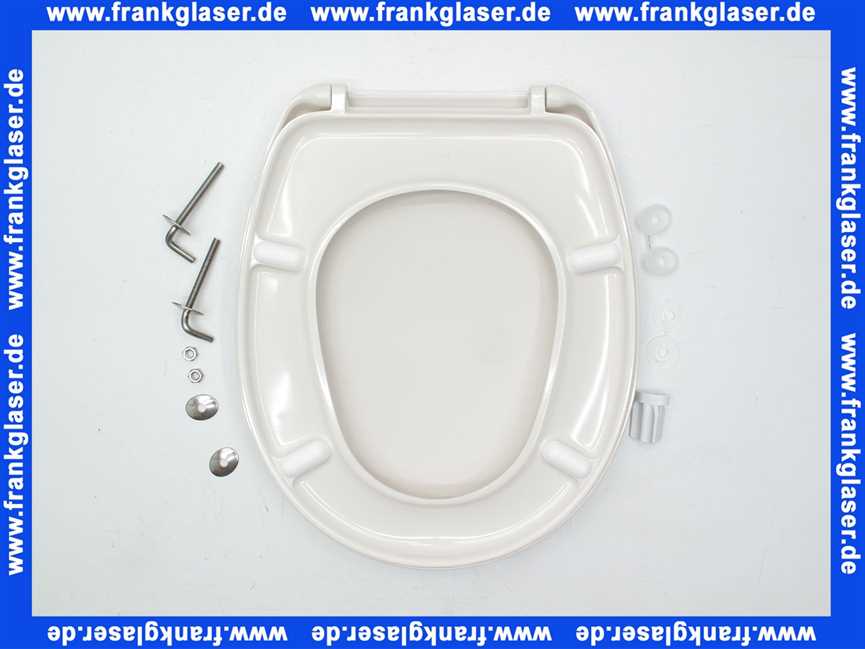 DIANA WC-Sitz mit Deckel und Edelstahlscharnieren in Pergamon 09B204B0302Y