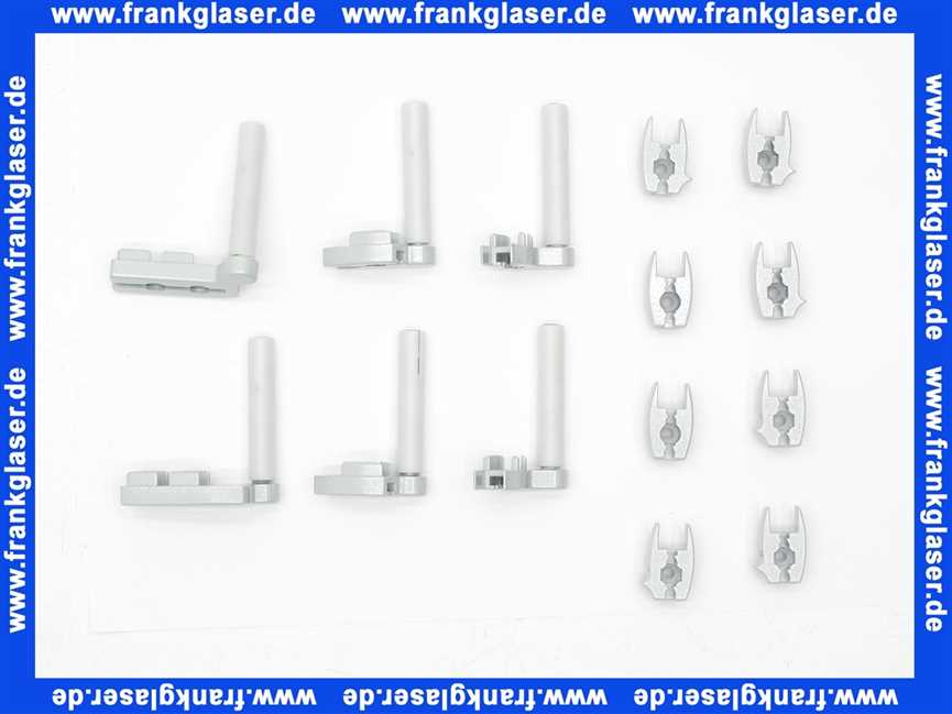 2533868 Gelenke zur V2 FW 3 in silber 1 Satz zu dreiteiliger Badewannenfaltwand