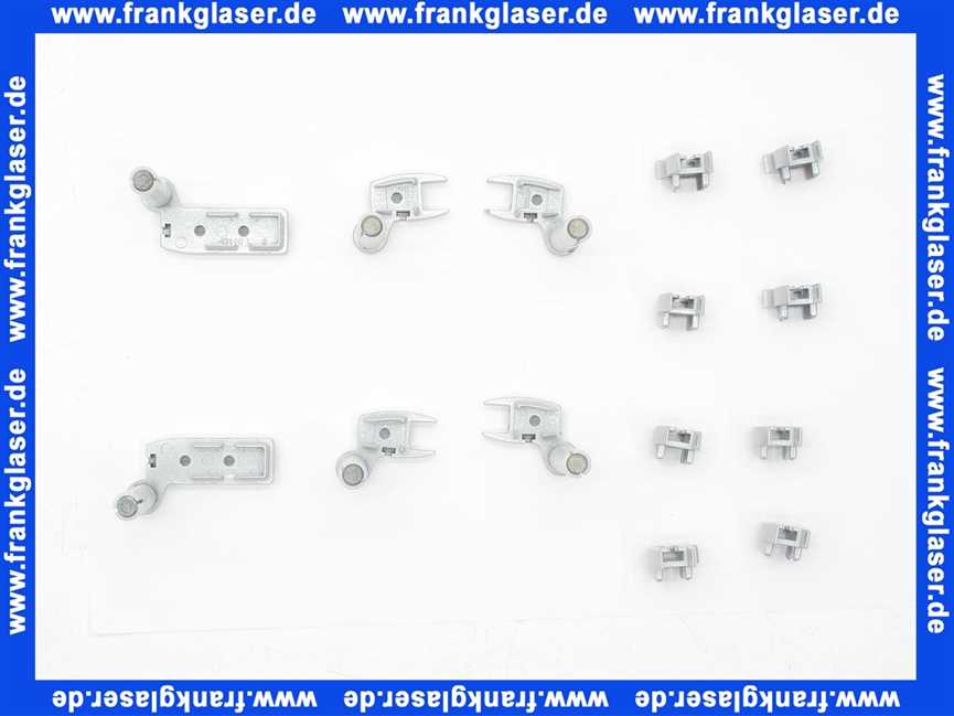 2533868 Gelenke zur V2 FW 3 in silber 1 Satz zu dreiteiliger Badewannenfaltwand