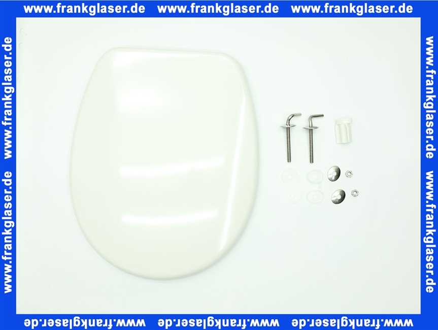 508857 Diana WC-Sitz mit Deckel, Edelstahlscharnier, weiß