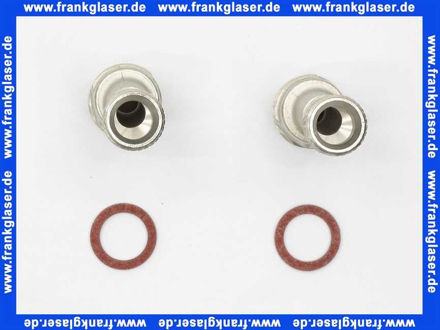 04110403000 Dornbracht S-Anschlüsse 1/2 x 3/4 für Wandarmaturen