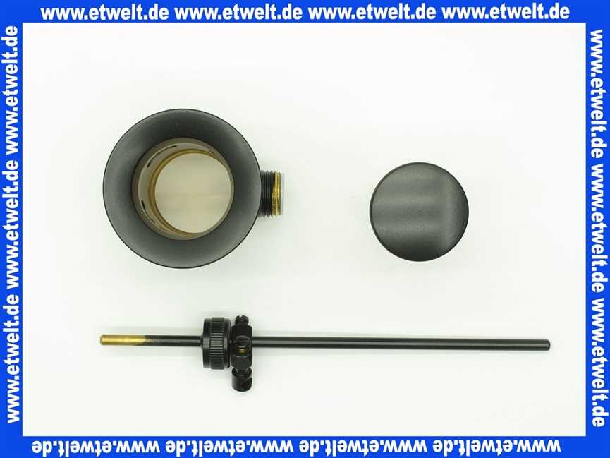 0411010010033 Dornbracht Ablaufgarnitur Ersatzteile 04110100100 schwarz matt