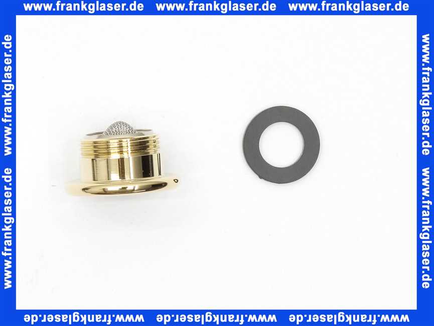 Dornbracht Luftsprudler mit Bund Ersatzteile 04230101700 M18x1-AG Messing (23kt) 04230101700-09
