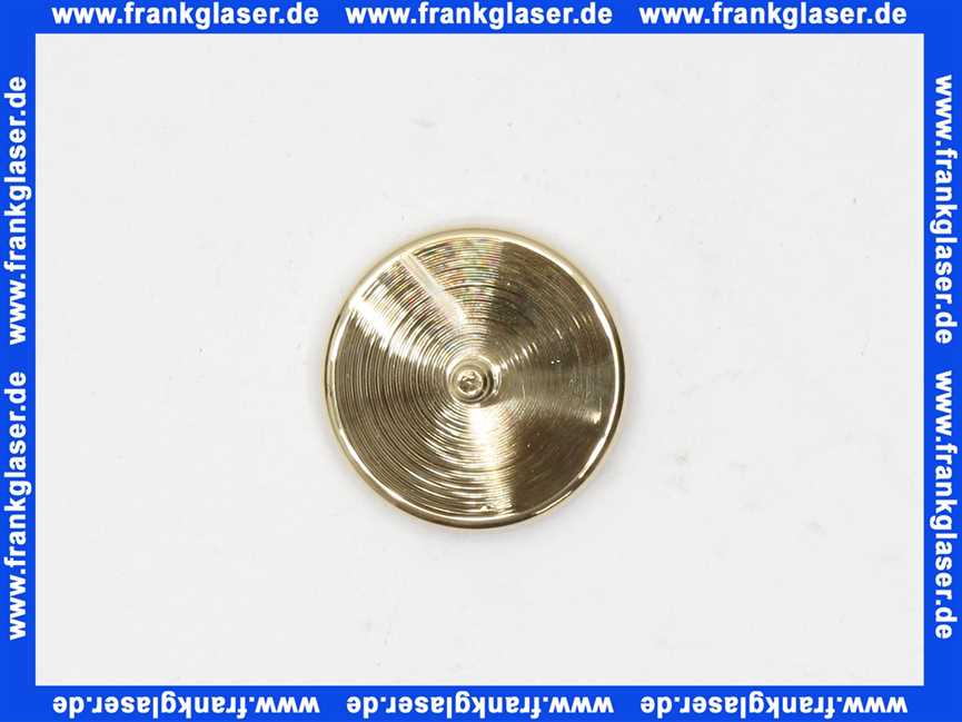 Dornbracht Abdeckung Ersatzteile 093030064 D. 25,5 x 15 mm Messing (23kt) 093030064-09