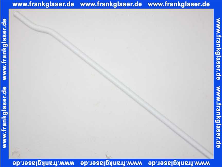 Spülrohr für hochhängenden Spülkasten D=32mm weiss mit Kröpfung 65mm ohne Bogen
