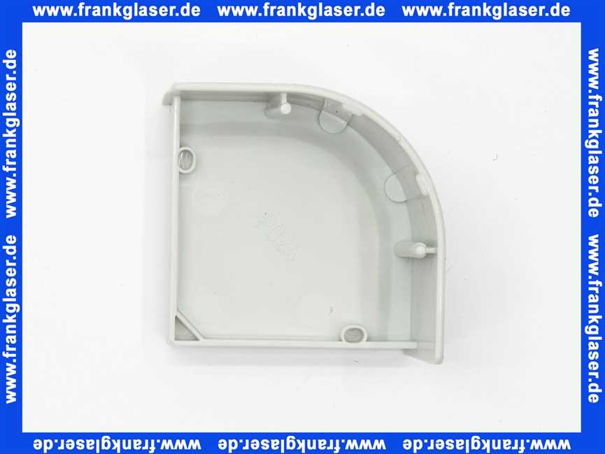 Duka Kunststoffteil Abdeckung Winkel Eckstück 3T Grau