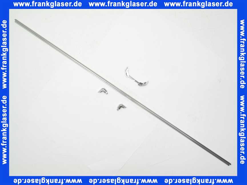 EL0064CSH Duka Schwallschutzleiste derby f.Fünfeckkabine silber hochglanz VIGOUR