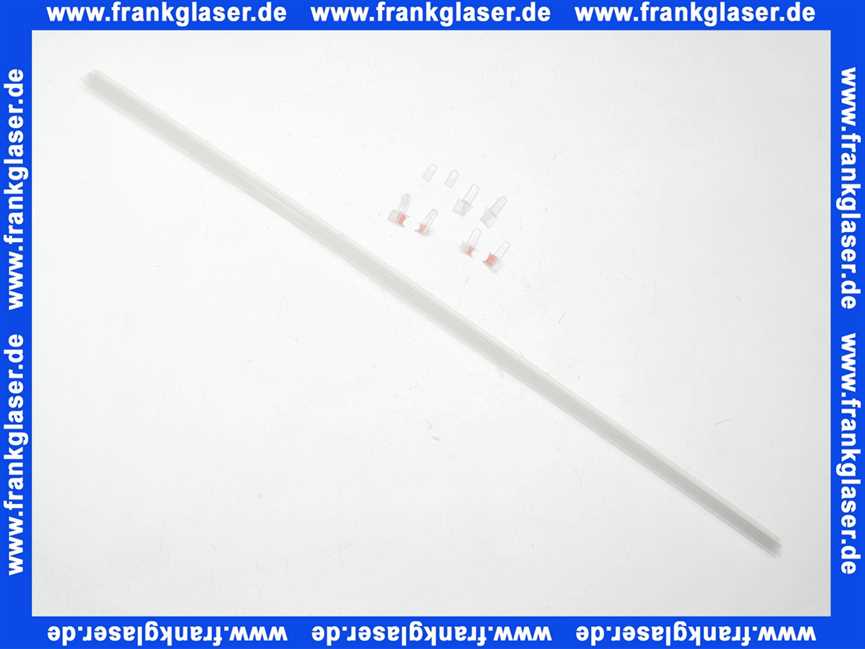 GUMC293 Duka Abtropfdichtung hoch mit Anschlussteilen ESG 6 mm 1000mm