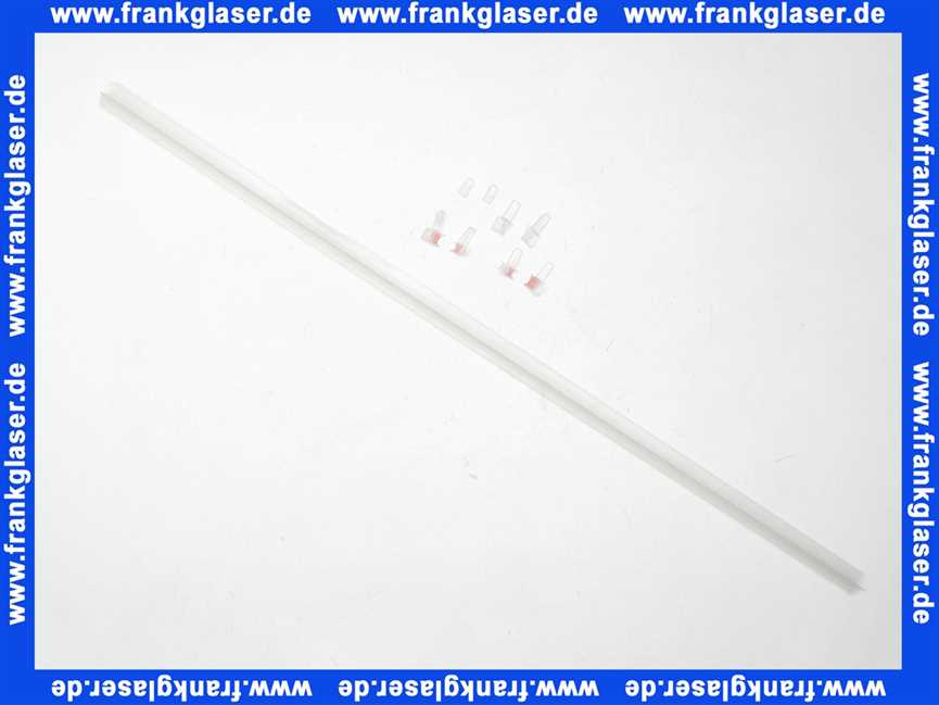 GUMC293 Duka Abtropfdichtung hoch mit Anschlussteilen ESG 6 mm 1000mm