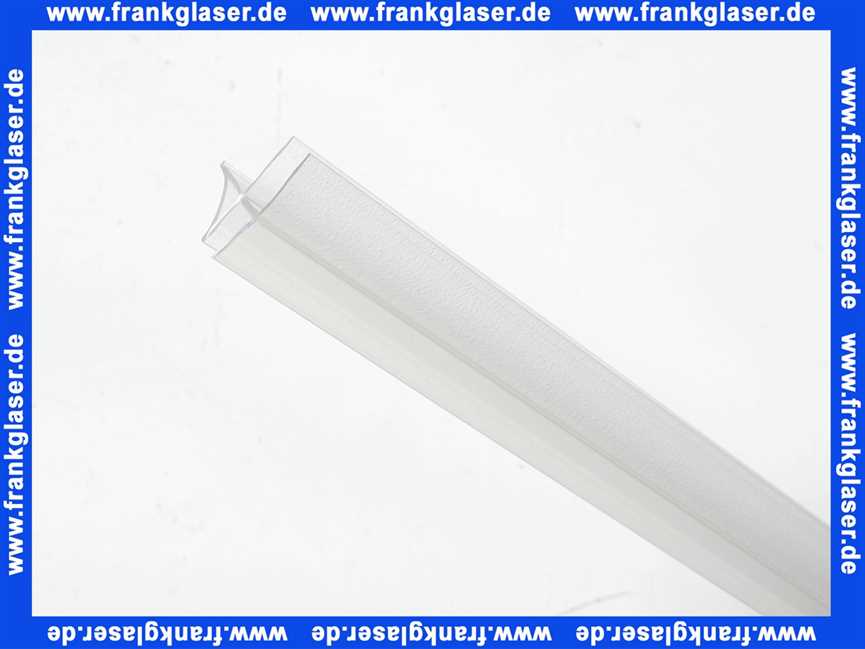 GUMC293 Duka Abtropfdichtung hoch mit Anschlussteilen ESG 6 mm 1000mm