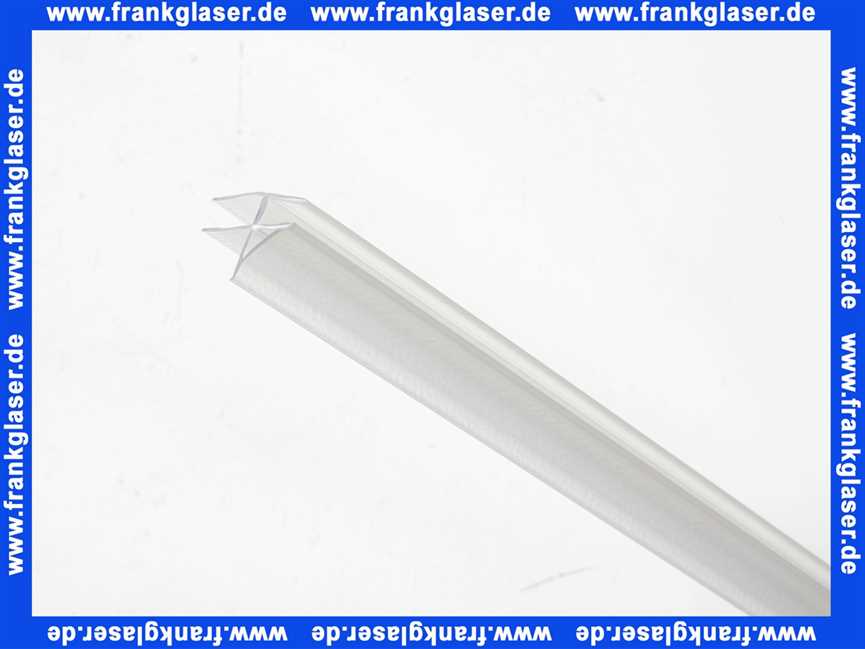 GUMC293 Duka Abtropfdichtung hoch mit Anschlussteilen ESG 6 mm 1000mm