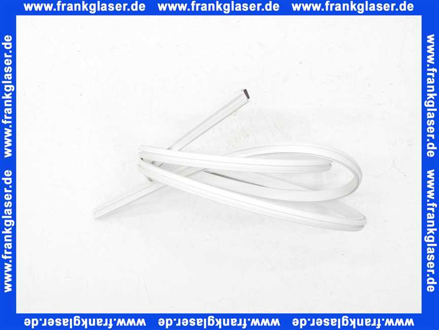 Duka Magnetprofil Dichtung Magnetleiste weiß für Duschabtrennung Duschtüre