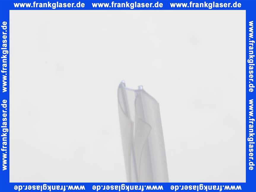 GUMTA38 DUKA Abtropfdichtung horizontal hoch f. ESG m.Abrisslinie 1000 mm lang