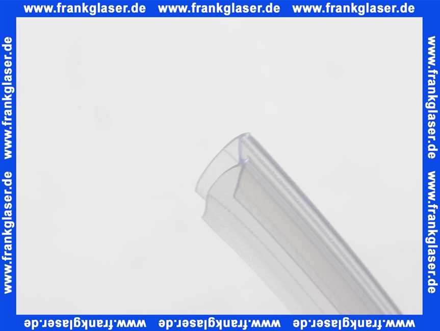 GUMTA38 DUKA Abtropfdichtung horizontal hoch f. ESG m.Abrisslinie 1000 mm lang