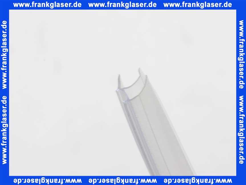 GUMTA38 DUKA Abtropfdichtung horizontal hoch f. ESG m.Abrisslinie 1000 mm lang