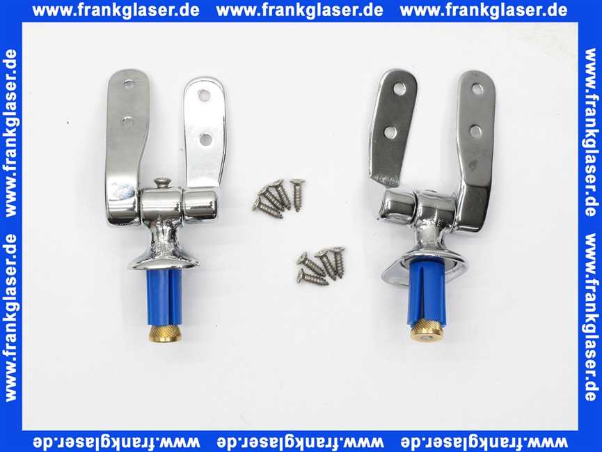 0061081000 Duravit Satz Scharniere zu WC Sitz 1930