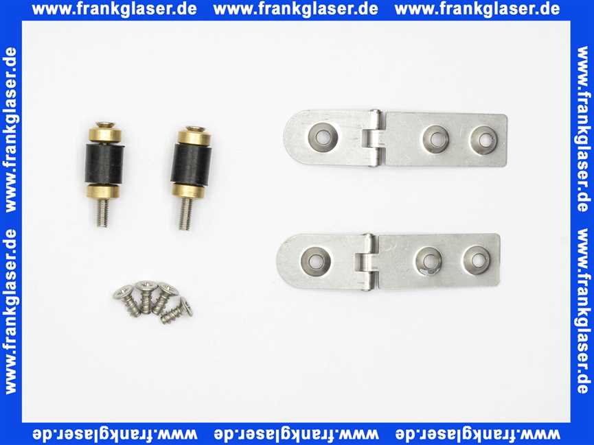 0061231000 Duravit Scharnierpaar Urinaldeckel Fizz Chrom