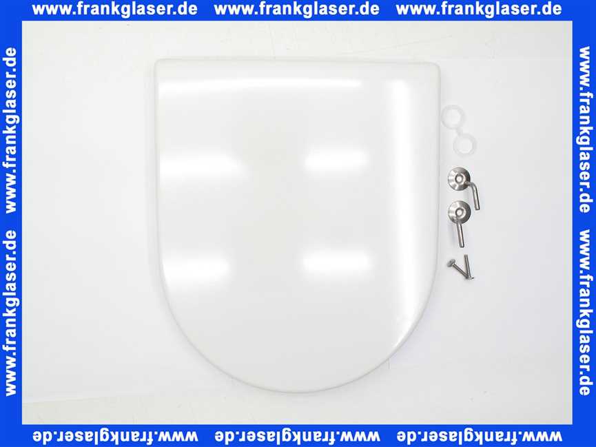 0063810000 Duravit WC-Sitz Starck 3 ohne SoftClose Scharniere edelstahl, weiß