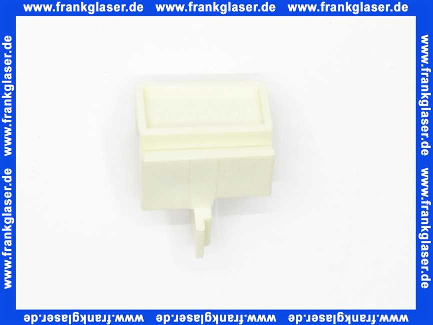 201662WE Duscholux Führungsteil-Schieber in weiß