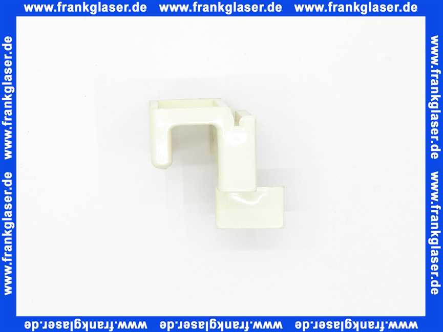 201662WE Duscholux Führungsteil-Schieber in weiß