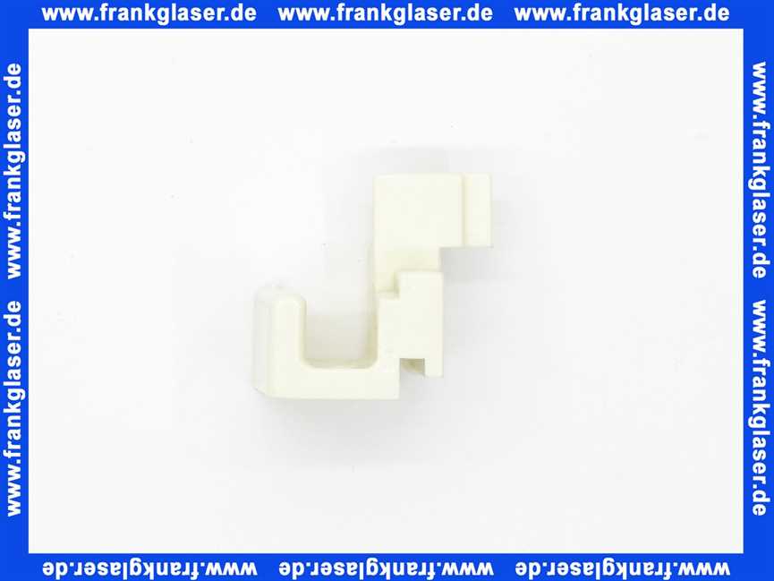 201662WE Duscholux Führungsteil-Schieber in weiß