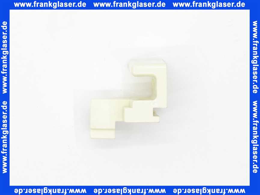 201663WE Duscholux Führungsteil-Schieber in weiß