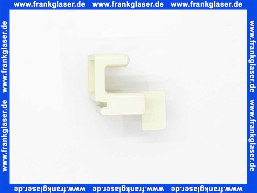 201663WE Duscholux Führungsteil-Schieber in weiß