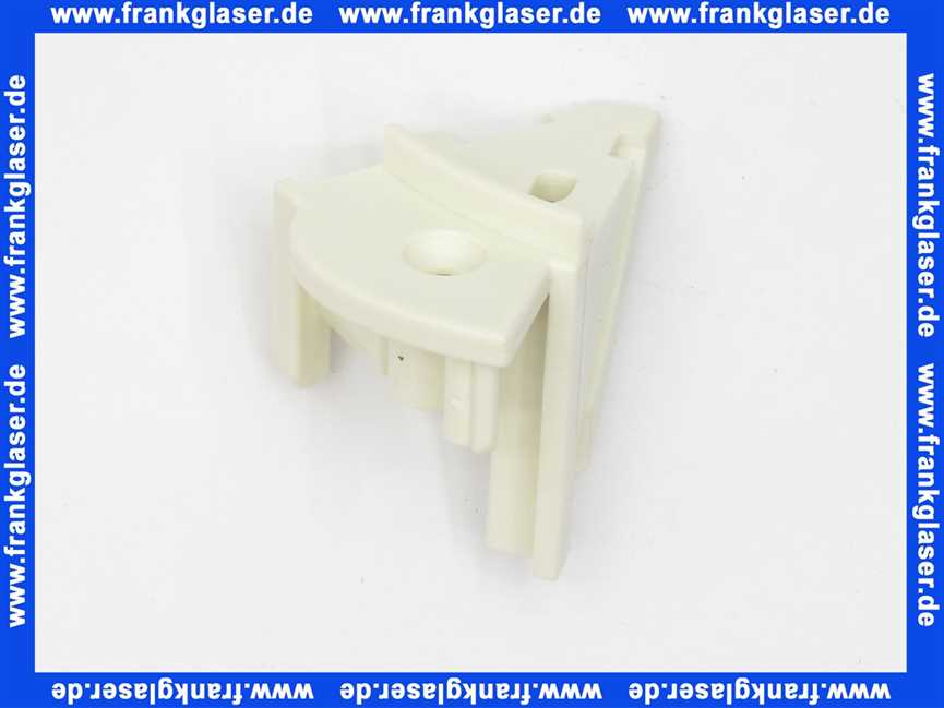 230472001 Duscholux untere Kappe für Tür weiss