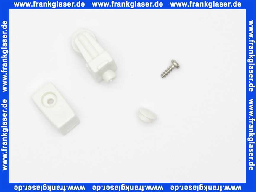 240601 Duscholux Gleiter für Duschabtrennung Weiß