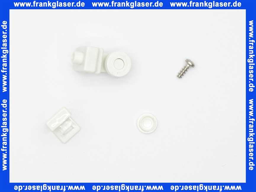 240601 Duscholux Gleiter für Duschabtrennung Weiß