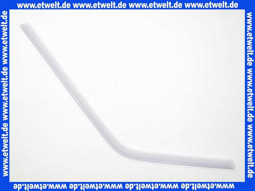 25030502300000 Duscholux Wasserabweisprofil (Doppellippe) links