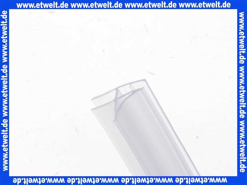 25030502300000 Duscholux Wasserabweisprofil (Doppellippe) links