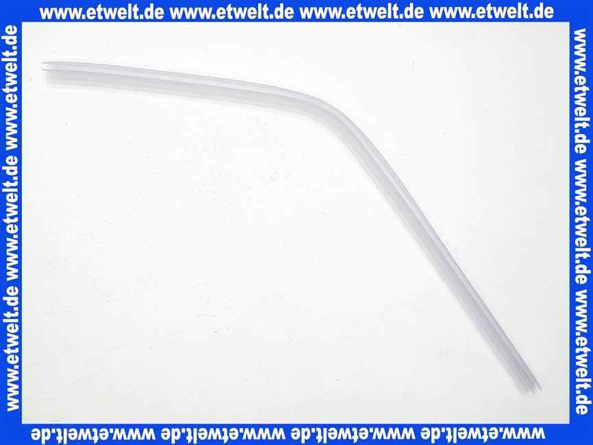 25030503300000 Duscholux Wasserabweisprofil (Doppellippe) rechts