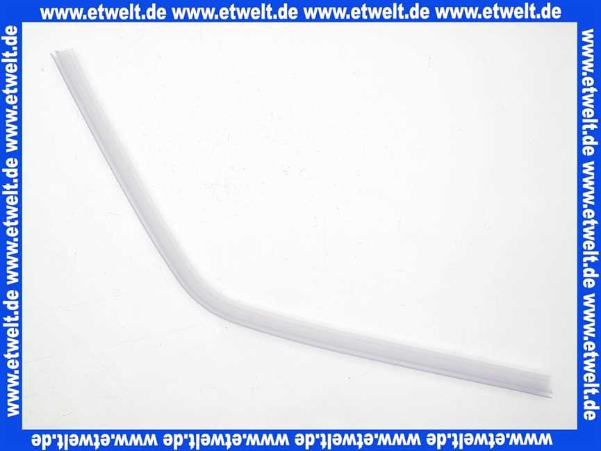 25030503300000 Duscholux Wasserabweisprofil (Doppellippe) rechts