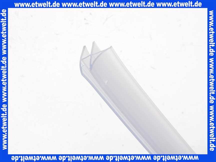 25030503300000 Duscholux Wasserabweisprofil (Doppellippe) rechts