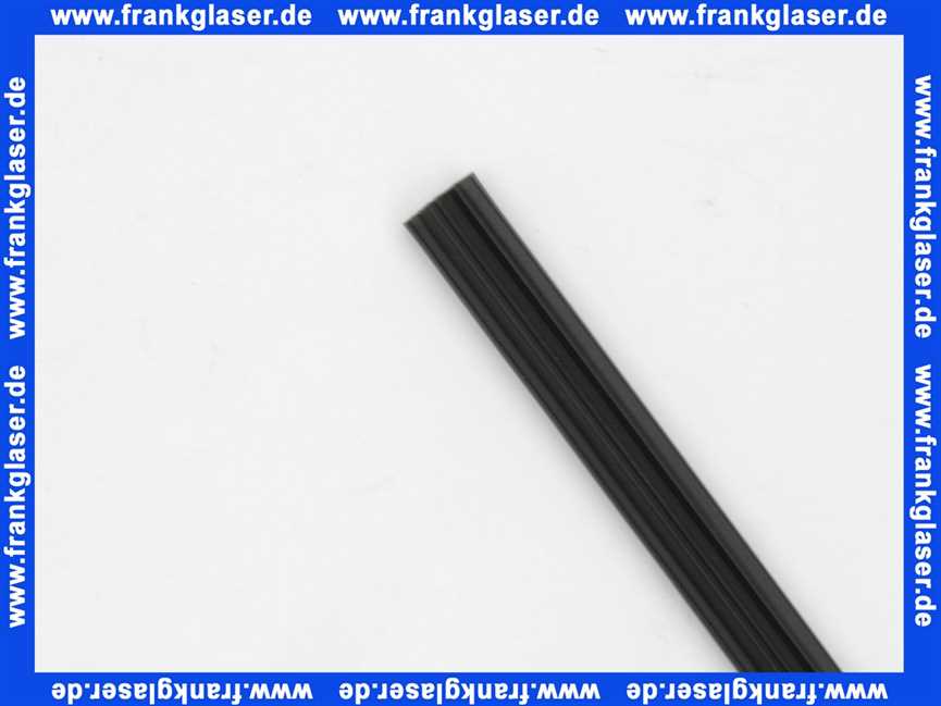 250341010762100 Duscholux Dichtleiste Dichtung Magnetleiste in schwarz zu Duschabtrennung