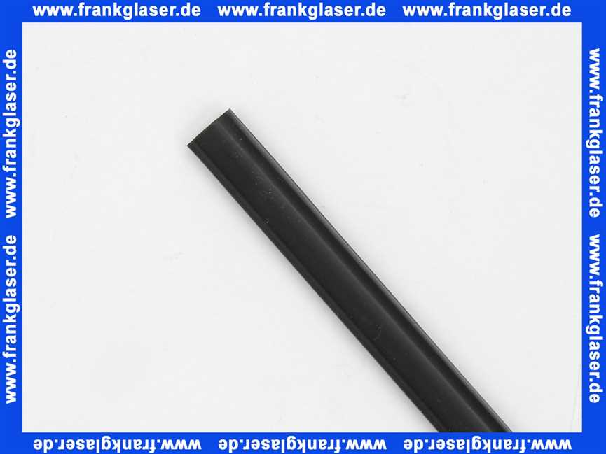 250341010762100 Duscholux Dichtleiste Dichtung Magnetleiste in schwarz zu Duschabtrennung