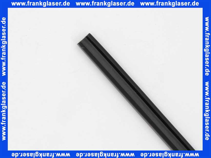 250341010762100 Duscholux Dichtleiste Dichtung Magnetleiste in schwarz zu Duschabtrennung