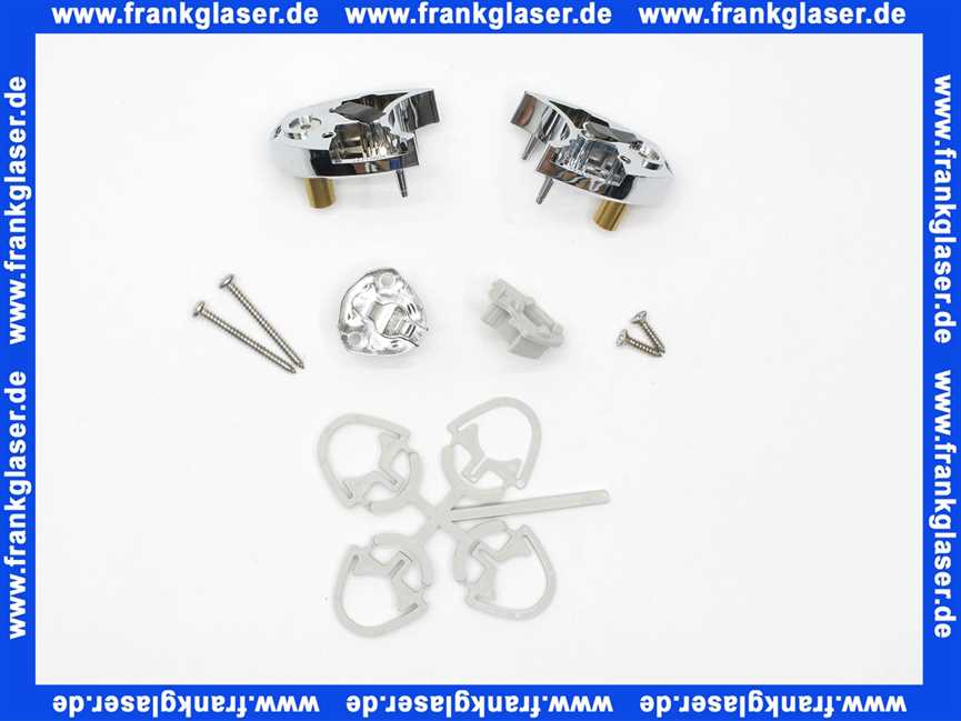 401177 Duscholux Lager oben und unten verchromt für Seitenteil links