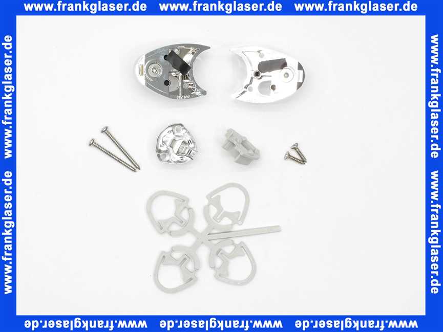 401177 Duscholux Lager oben und unten verchromt für Seitenteil links