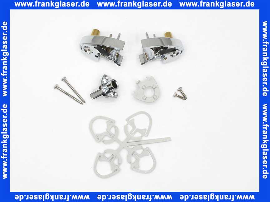 401177 Duscholux Lager oben und unten verchromt für Seitenteil links