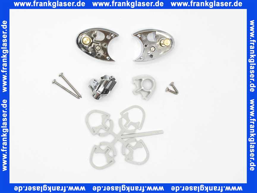 401177 Duscholux Lager oben und unten verchromt für Seitenteil links